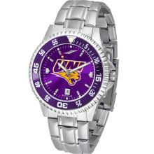 Northern Iowa Panthers Competitor AnoChrome Steel Band Watch