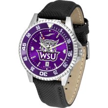 Northern Iowa Panthers Competitor AnoChrome Poly/Leather Band Watch