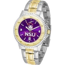 Northwestern State University Men's Stainless Steel and Gold Tone Watc