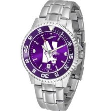 Northwestern University Men's Stainless Steel Dress Watch