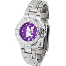 Northwestern Wildcats Women's Stainless Steel Dress Watch