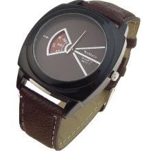Novelty Design Unisex Cool Wrist Watch (Brown) - Brown - Metal