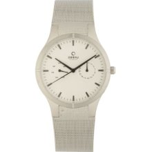 Obaku By Ingersoll Gents White Dial Stainless Steel Bracelet Watch