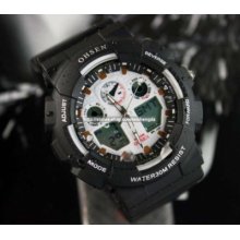 Ohsen Led Multi-time Zone Waterproof Mens Sports Watch