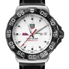 Ole Miss TAG Heuer Watch - Men's Formula 1 Watch w/ Rubber Strap