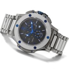 Oniss Men's Bold Swiss Quartz Chronograph Tungsten Bracelet Watch