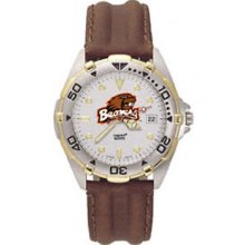 Oregon State Beavers Men's All Star Leather Watch LogoArt