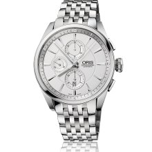 Oris Men's Silver Dial Watch 674-7644-4051-07-8-22-80