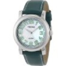 Pedre Women's 6668SX Hunter Green/ White Stitch Leather Strap