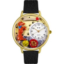 Personalized Begging Dog Unisex Watch - Gold