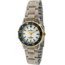 Peugeot Women's Blue Bezel Two-tone Watch (Blue Bezel Two-tone Watch)