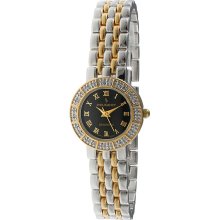 Peugeot Women's Two-tone Black Dial Diamond Watch (784TT)