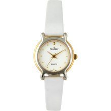 Peugeot Women's Vintage Two-tone White Strap Watch (Two-tone White Strap Watch)