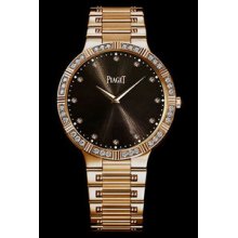 Piaget Dancer Large Unisex Pink Gold Diamond Watch G0A32056