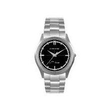 Pierre Cardin Gents Stainless Steel Black Dial Watch