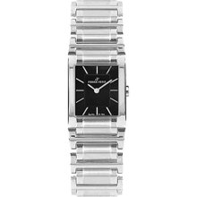 Pierre Petit Women's P-794A Serie Laval Square Case Black Dial St ...