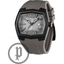 Police Men's Axis, Black Dial, Black Rubber Strap 13834JSB/13 Watch