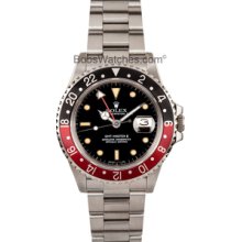 Pre Owned Men's Rolex GMT-Master II Coke Bezel Model 16760