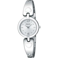 Pulsar 2-Hand with White Enamel Inlays Women's watch