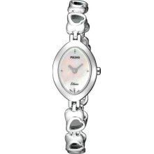 Pulsar Ladies Oblong Dial Silver PEGC91X1 Watch