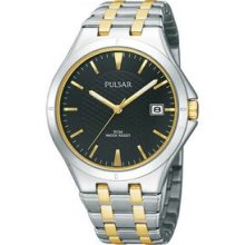 Pulsar Men`s Stainless Steel Bracelet Watch With Easy To Read Dial