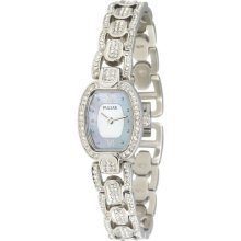 Pulsar Women's PEGD37 Swarovski Crystal Collection Silver-Tone Watch