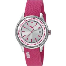 Puma Women's Motor PU102732002 Pink Polyurethane Quartz Watch wit ...