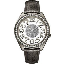 Rare Ladies Guess Watch U10636l1 Predominant Swarovski And See Through Patterns