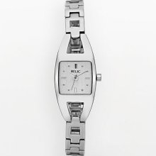 Relic Folio Silver Open-Link Watch