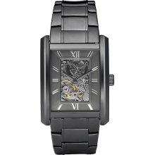 Relic Men's Gunmetal Automatic Skeleton Watch