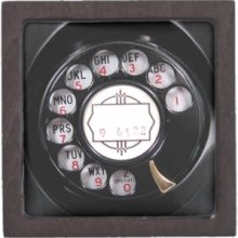 Retro Funny Black Rotary Phone Premium Keepsake Box