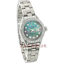 Rolex Datejust Ladies Custom Diamond Watch 2.50ct