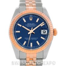 Rolex Datejust Midsize Steel 18k Rose Gold Watch 178271