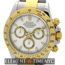 Rolex Daytona Steel & Gold White Dial P Series