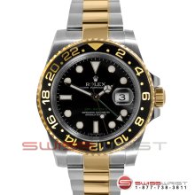 Rolex GMT Master II Two Tone Black Dial - Ceramic Bezel 116713LN