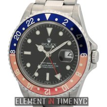 Rolex Gmt-master Stainless Steel Pepsi Bezel 16700 U Serial With Papers