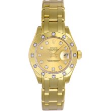 Rolex Ladies Masterpiece/Pearlmaster Watch 80318 Champagne Dial