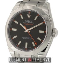 Rolex Milgauss Stainless Steel 40mm Black Dial