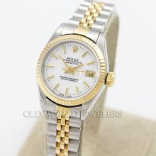 Rolex ss/18k lady datejust ref 69173