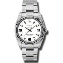 Rolex Watches AirKing White Gold Fluted Bezel 114234 wao