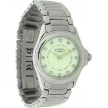 Rotary Ladies Bracelet Watch - Pearl Face - Lb03446-41