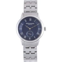 Rudiger Men's Leipzig Stainless Steel Blue Dial Roman Numeral Wat ...