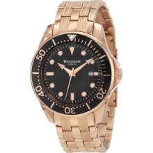 Rudiger R2000-09-007 Chemnitz Black Dial Rose Gold Watch