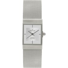 Sartego Ladies Stainless Steel Dress Silver Dial Mesh Band SVS175