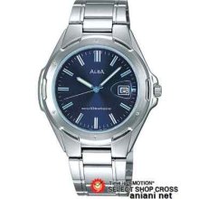 Seiko Alba Ingenu Quartz Men's Apbx207 Navy X Silver Watch