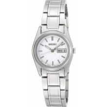 Seiko Ladies Stainless Steel Case Watch W/ Bracelet And Calendar