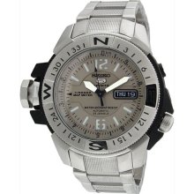 Seiko Men's Mile Marker Gray Dial Watch SKZ221