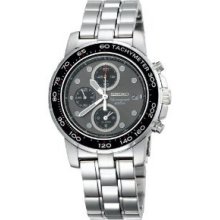 Seiko Men's Snaa63 Alarm Chronograph Silver-tone Watch