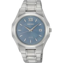 Seiko Men's Solar Blue Dial Watch