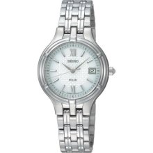 Seiko SUT015 Women's Dress Quartz Silver Dial Stainless Steel Wat ...